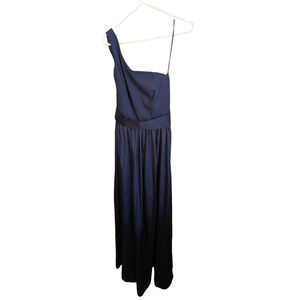 White by Vera Wang Navy Blue 8 Dress Womens Formal